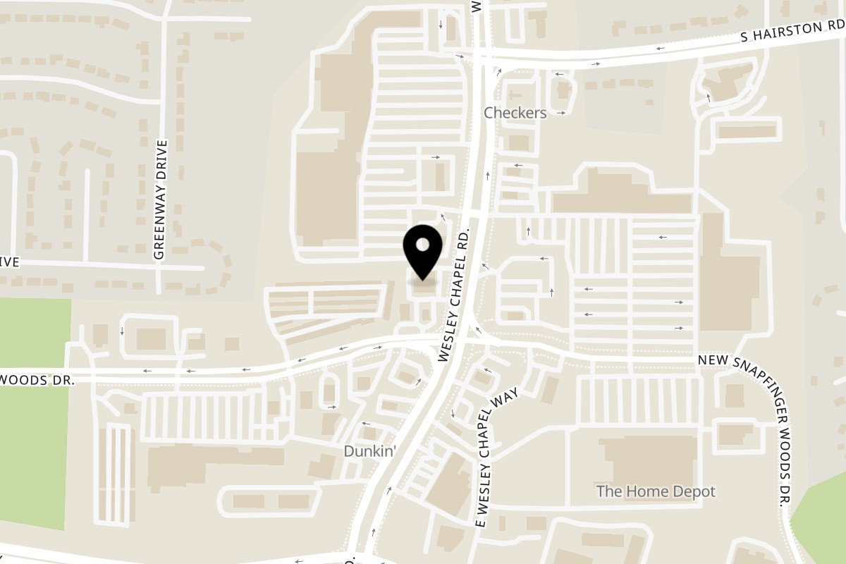 Map showing the location of Gordon Spice on 2467 Wesley Chapel Rd in Decatur